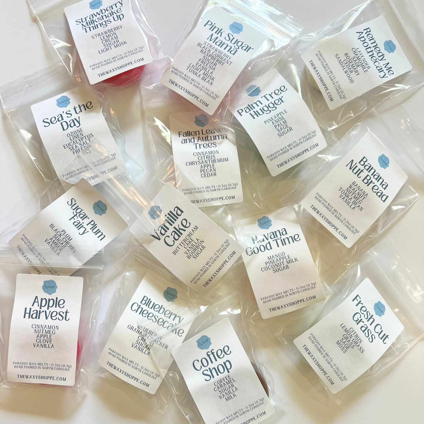 Sample Set of Wax Melts